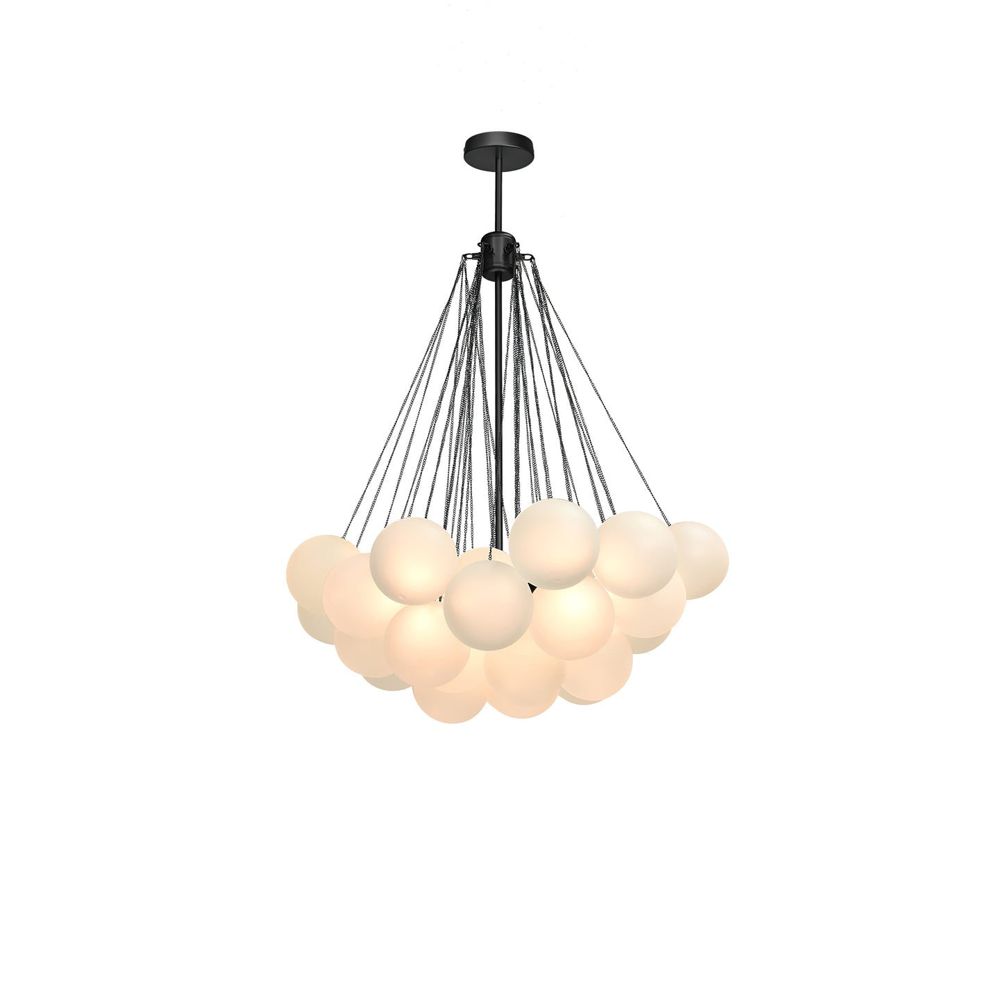 Modern Frosted Glass Ball Chandelier | Luxury Ceiling Lamp for Living Room & Bedroom
