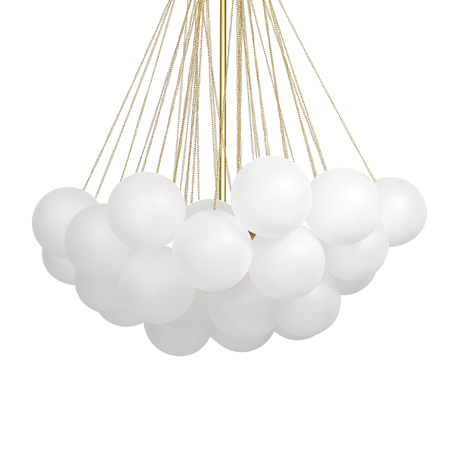 Modern Frosted Glass Ball Chandelier | Luxury Ceiling Lamp for Living Room & Bedroom