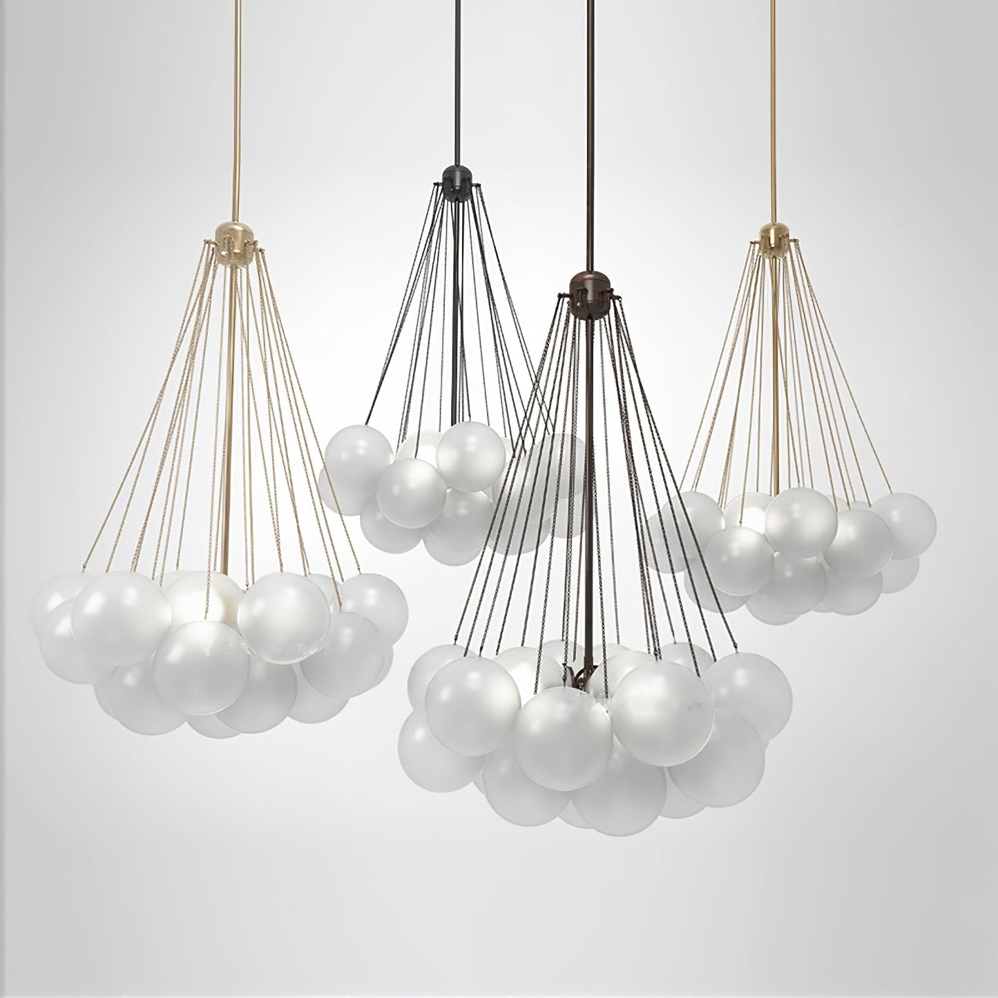 Modern Frosted Glass Ball Chandelier | Luxury Ceiling Lamp for Living Room & Bedroom