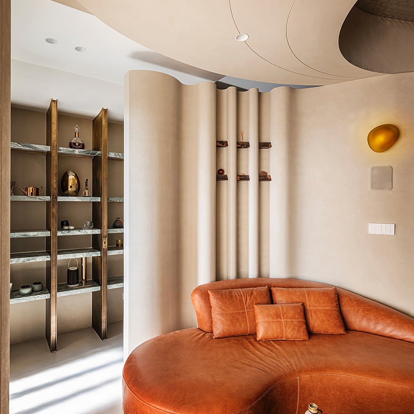 Pebble Glass Wall Lamp | Modern Bedroom and Living Room Sconce