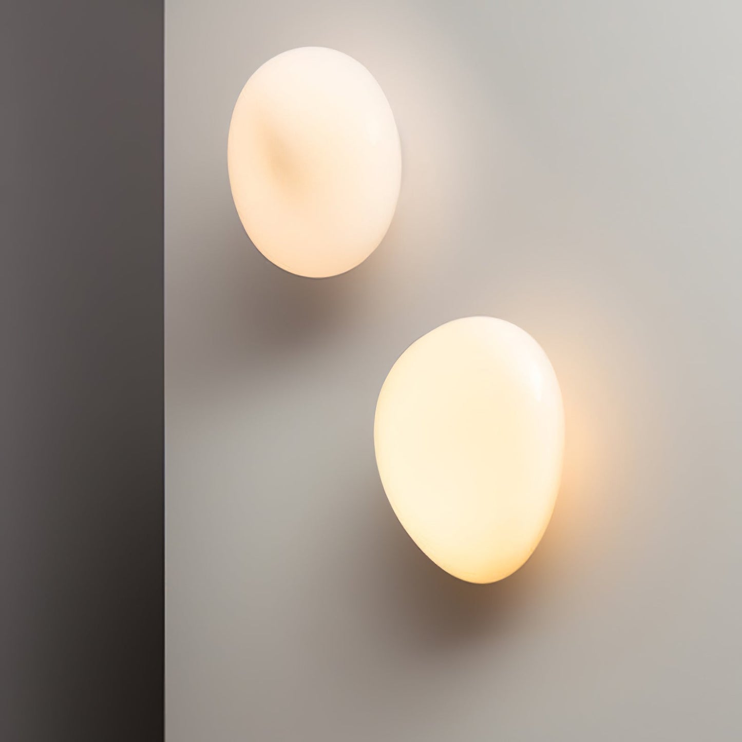 Pebble Glass Wall Lamp | Modern Bedroom and Living Room Sconce