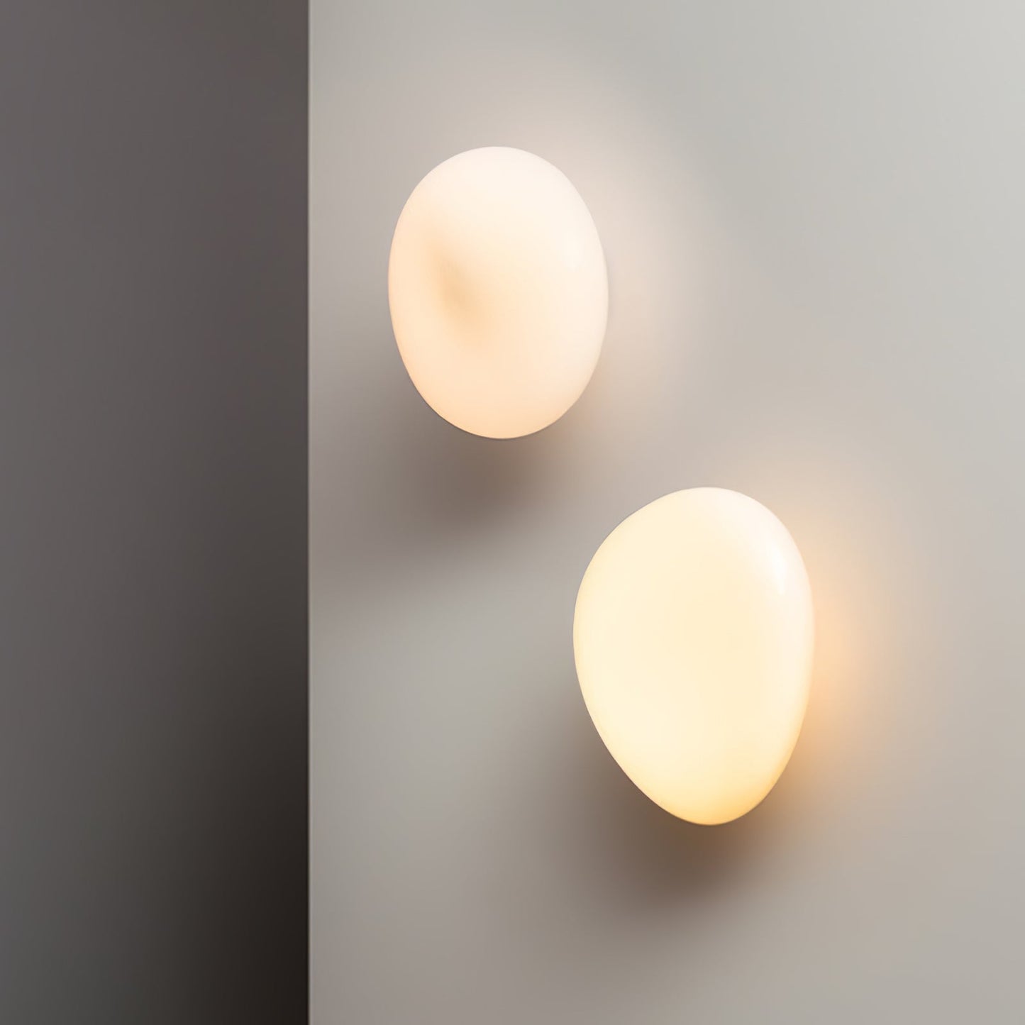 Pebble Glass Wall Lamp | Modern Bedroom and Living Room Sconce