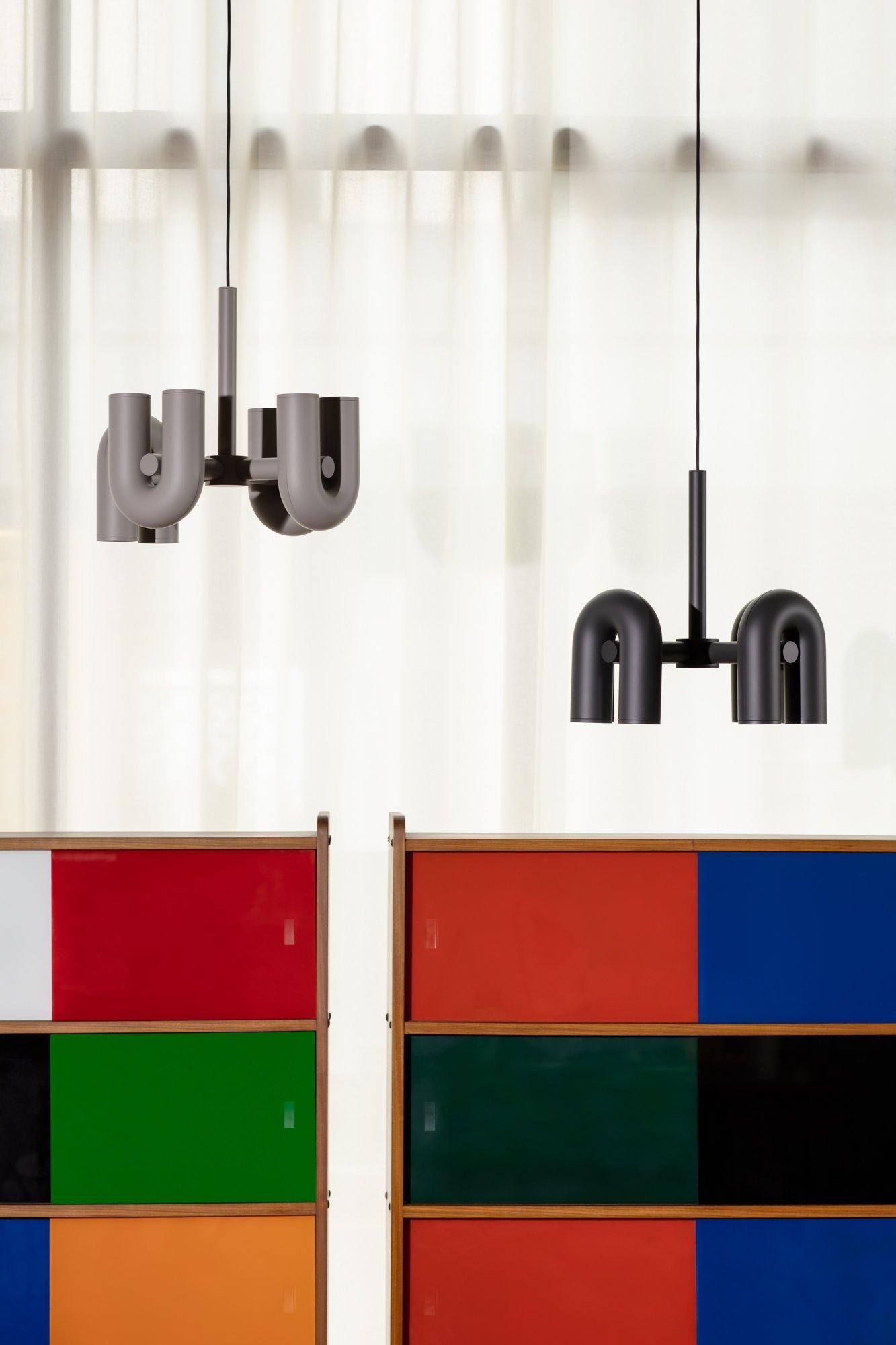 Modern U-Shape Ceiling Lamp | Playful LED Chandelier for Living Room