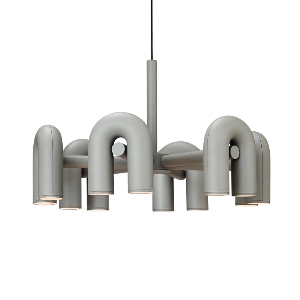 Modern U-Shape Ceiling Lamp | Playful LED Chandelier for Living Room