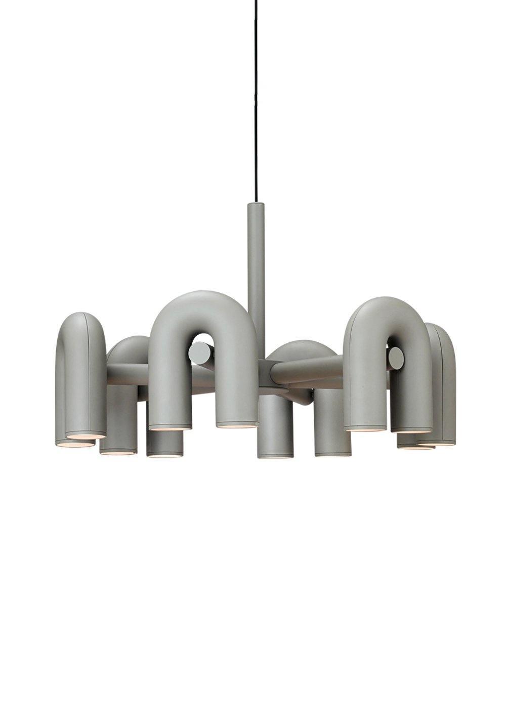 Modern U-Shape Ceiling Lamp | Playful LED Chandelier for Living Room