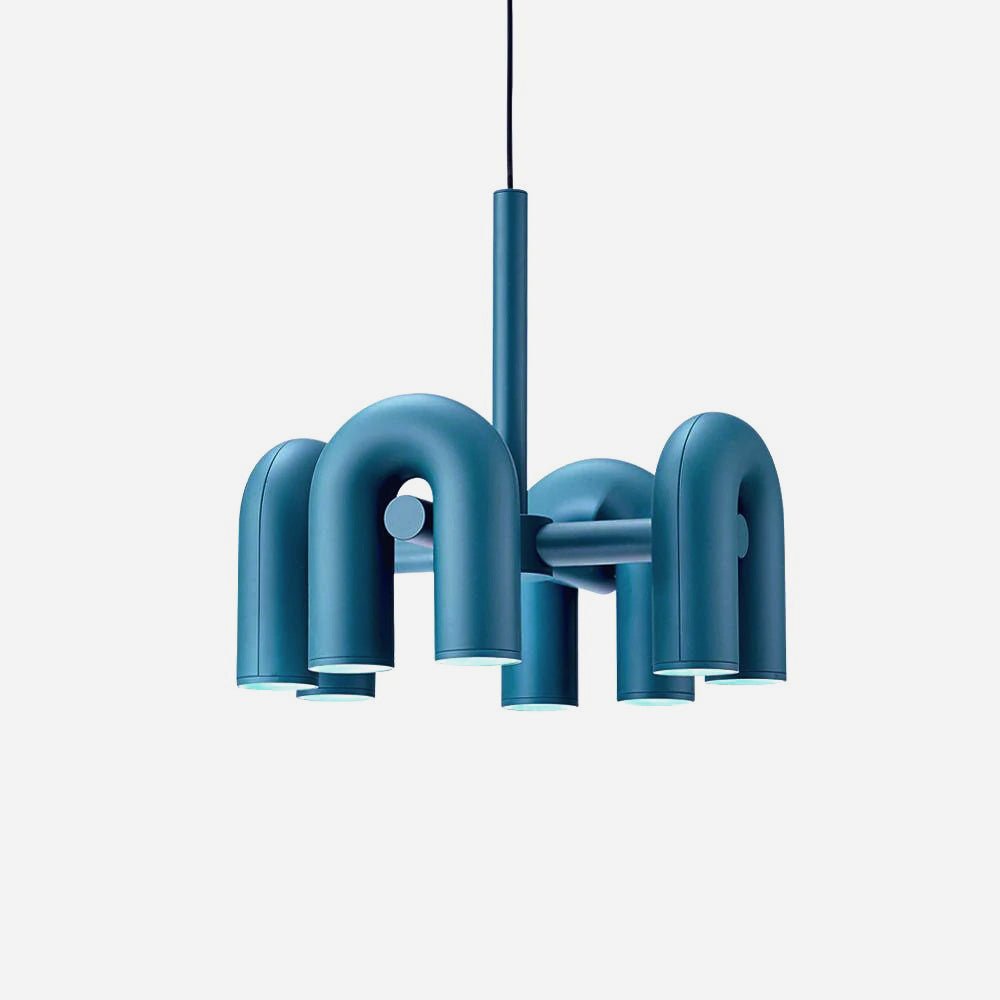 Modern U-Shape Ceiling Lamp | Playful LED Chandelier for Living Room