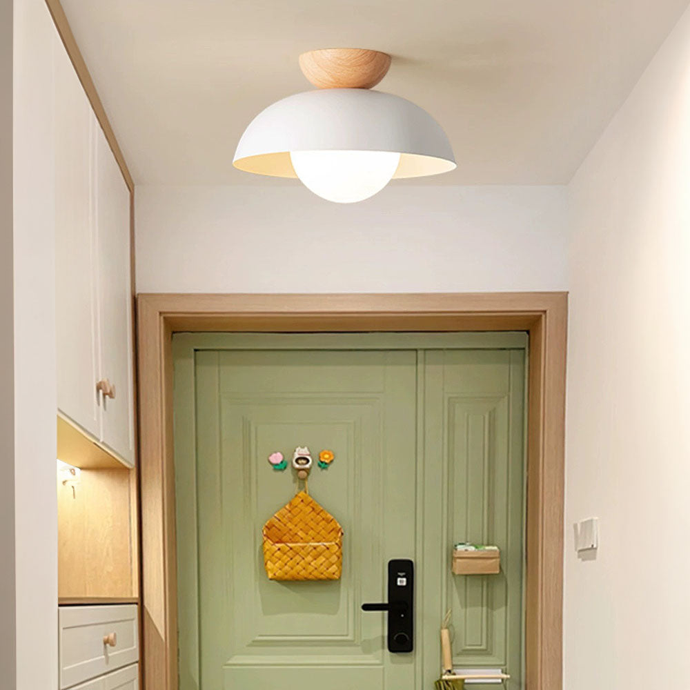 Modern Semi Flush Mount Ceiling Light for Living Room | Minimalist LED Ceiling Lamp