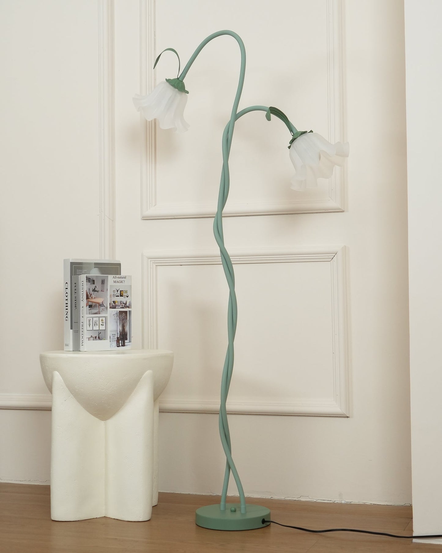 Floral Inspired Floor Lamp | Elegant Standing Light for Living Room