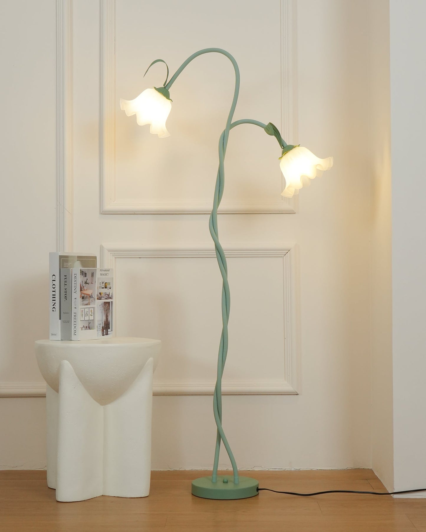 Floral Inspired Floor Lamp | Elegant Standing Light for Living Room