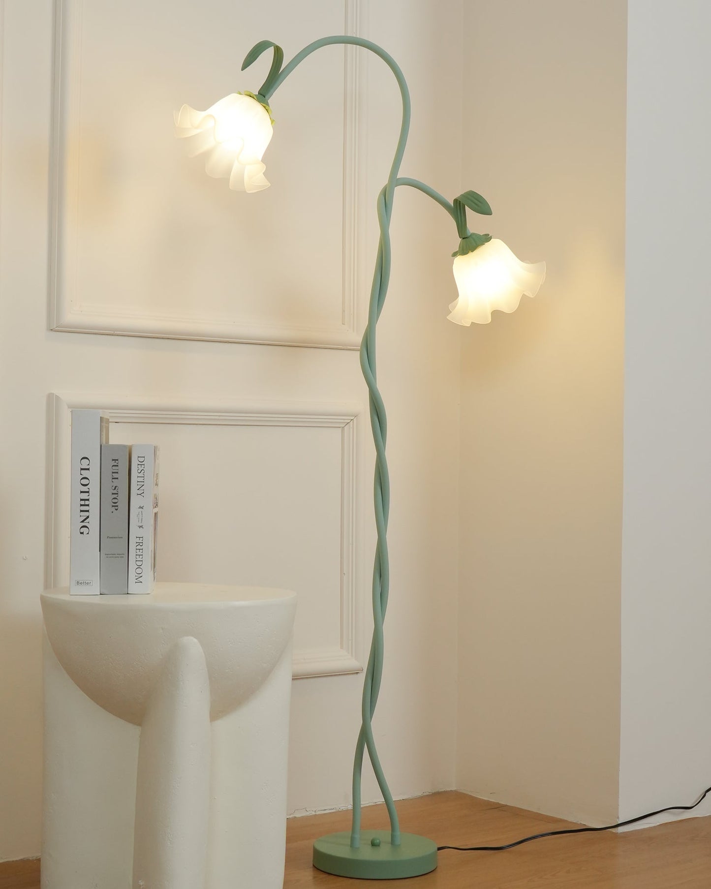 Floral Inspired Floor Lamp | Elegant Standing Light for Living Room
