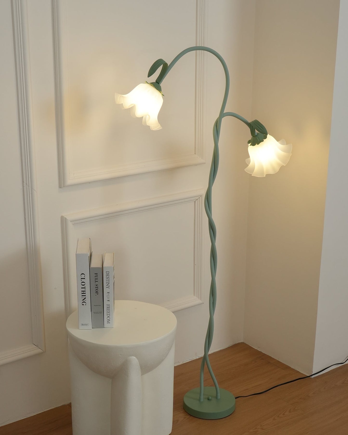 Floral Inspired Floor Lamp | Elegant Standing Light for Living Room