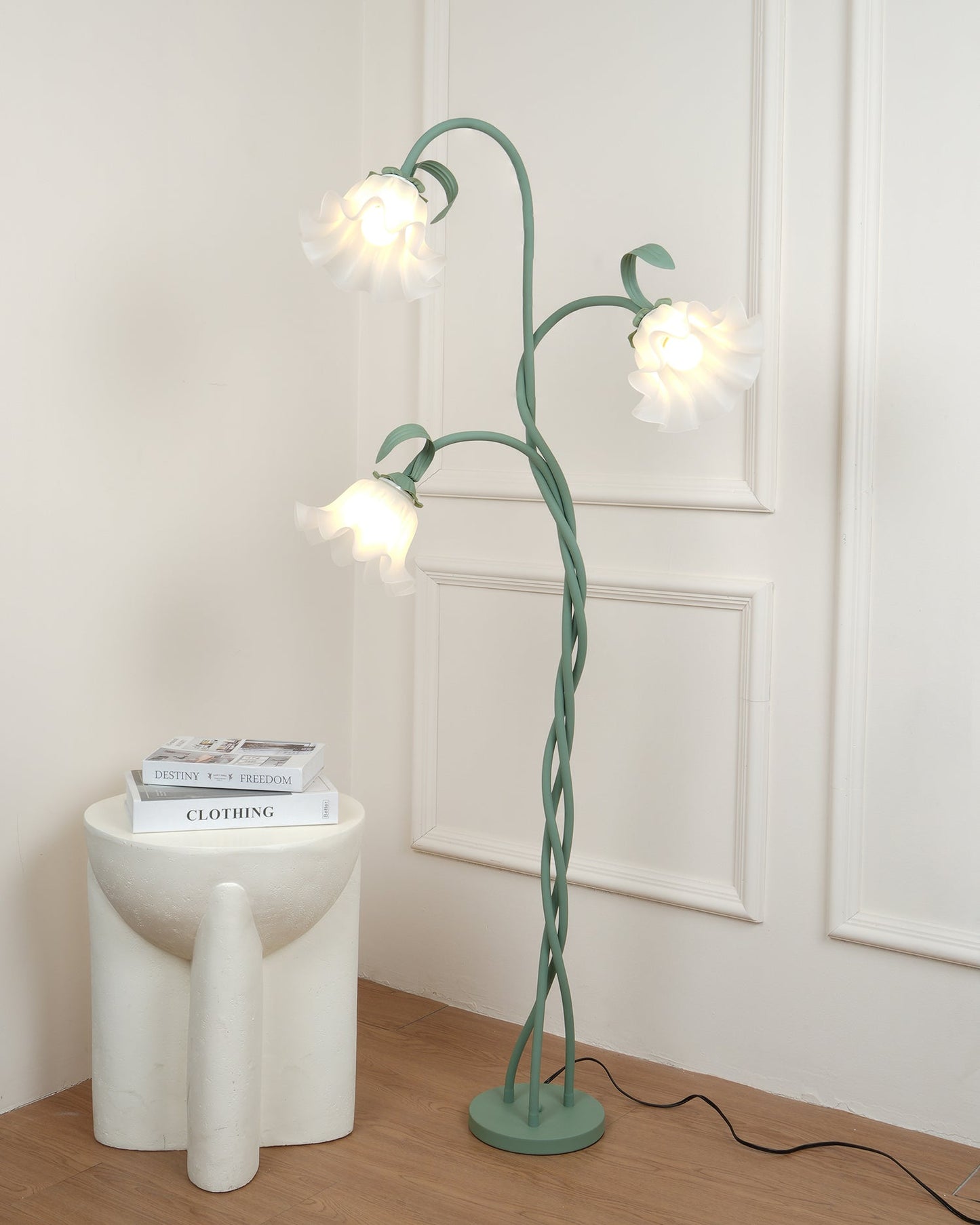 Floral Inspired Floor Lamp | Elegant Standing Light for Living Room
