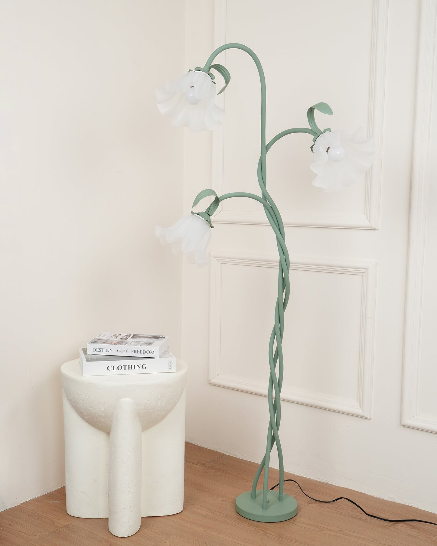 Floral Inspired Floor Lamp | Elegant Standing Light for Living Room