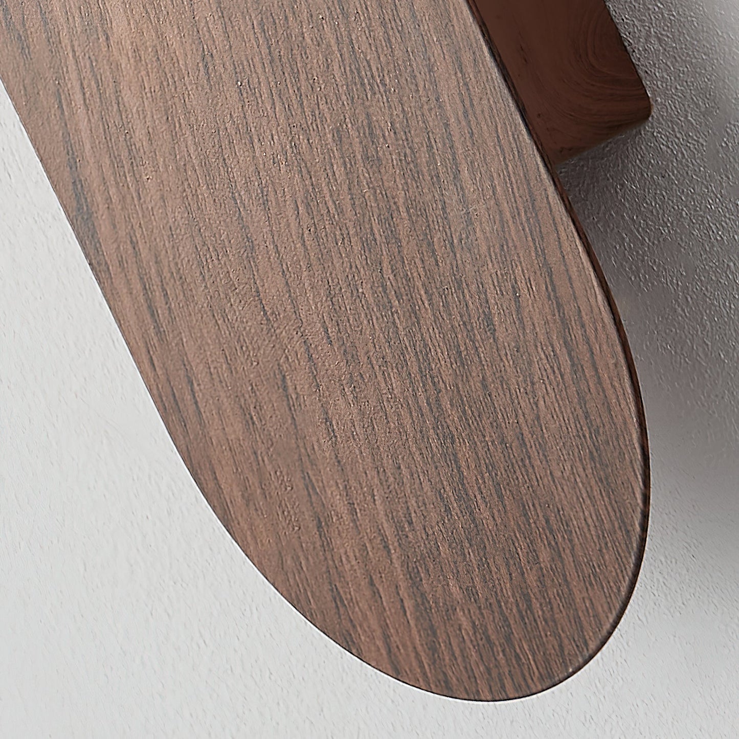 Modern Wood Wall Lamp | Curved Globe Sconce for Living Room or Bedroom