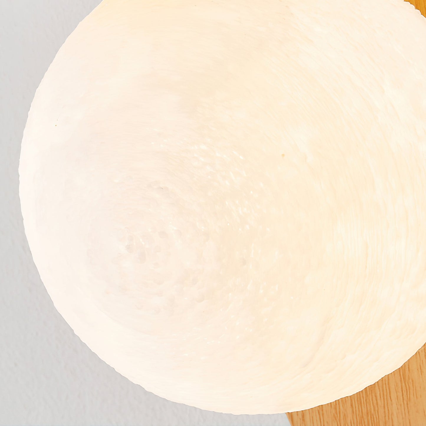 Modern Wood Wall Lamp | Curved Globe Sconce for Living Room or Bedroom