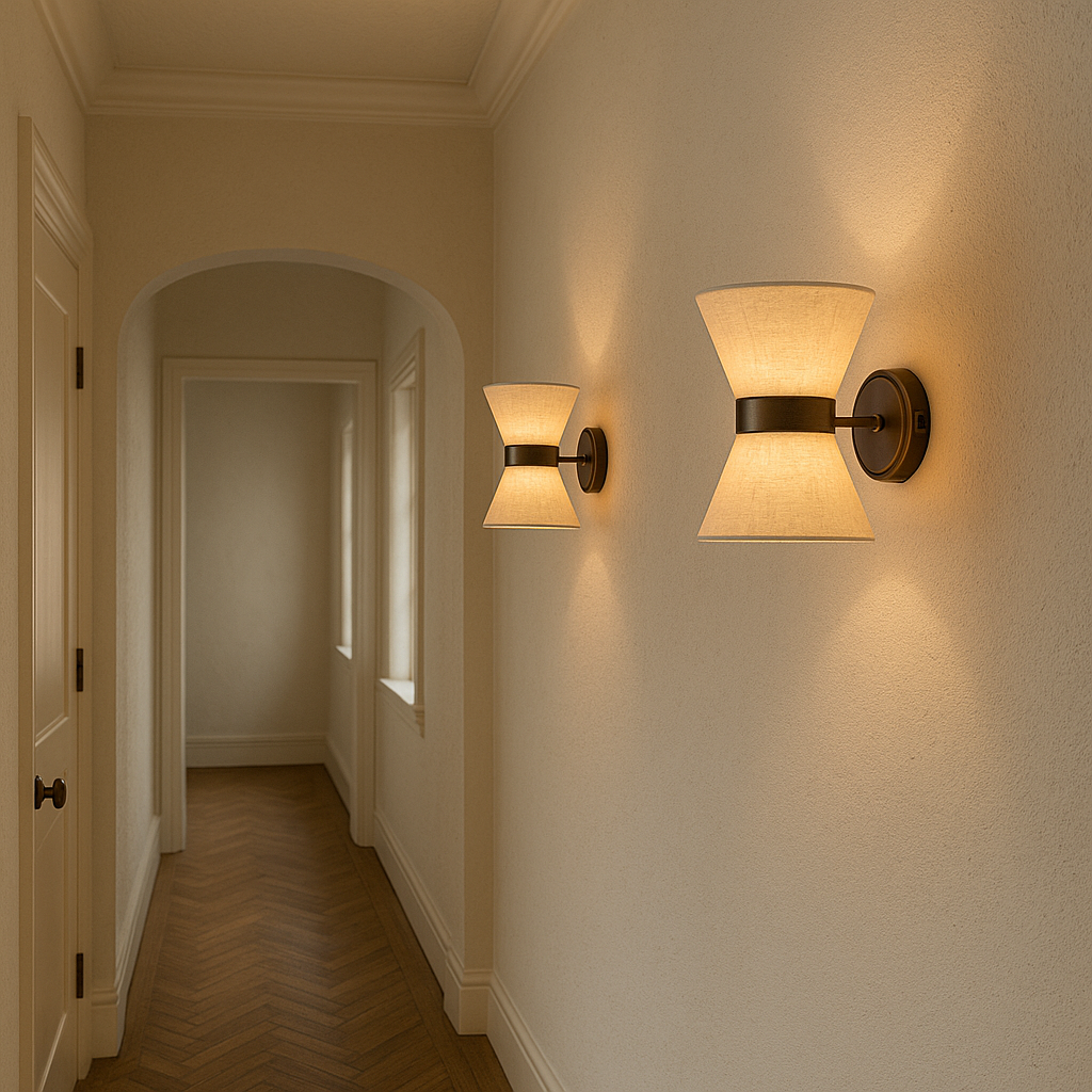 Wabi Sabi Silk Wall Light for Bedroom | Modern LED Sconce