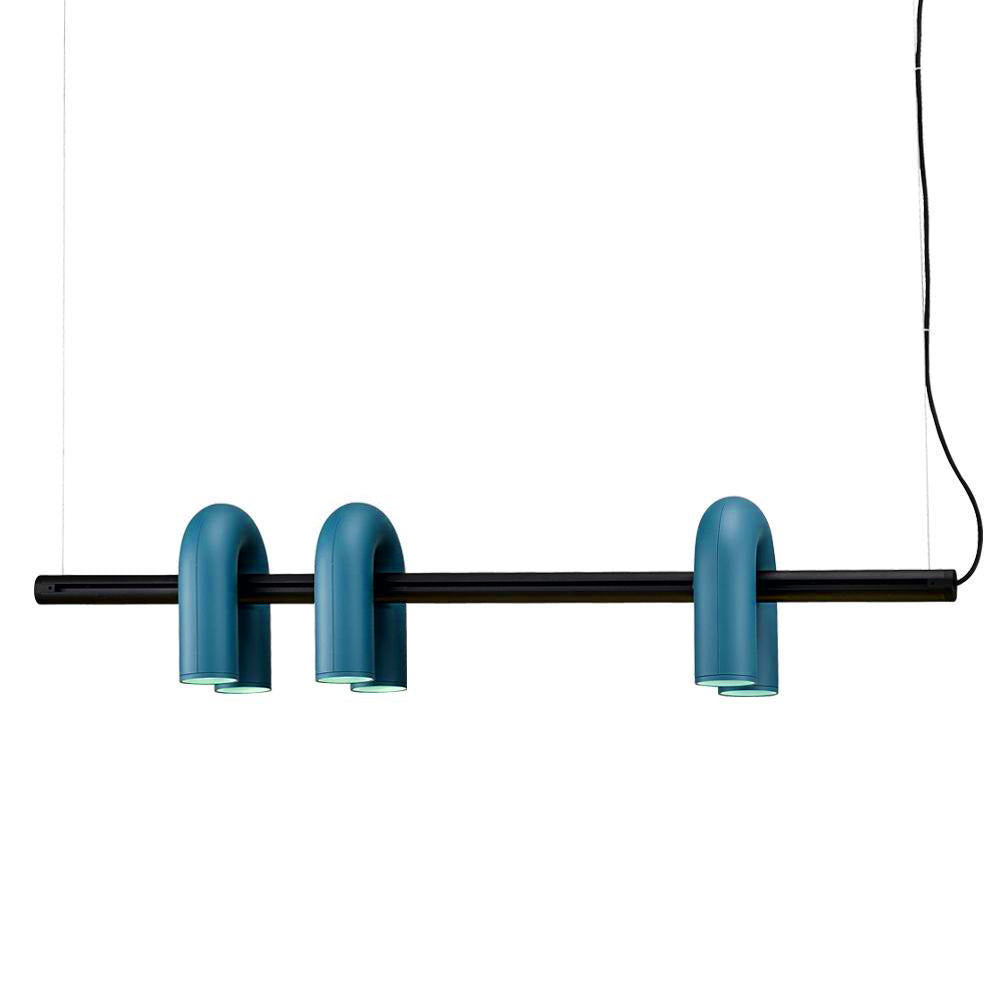 Modern U-Shape Ceiling Lamp | Playful LED Chandelier for Living Room