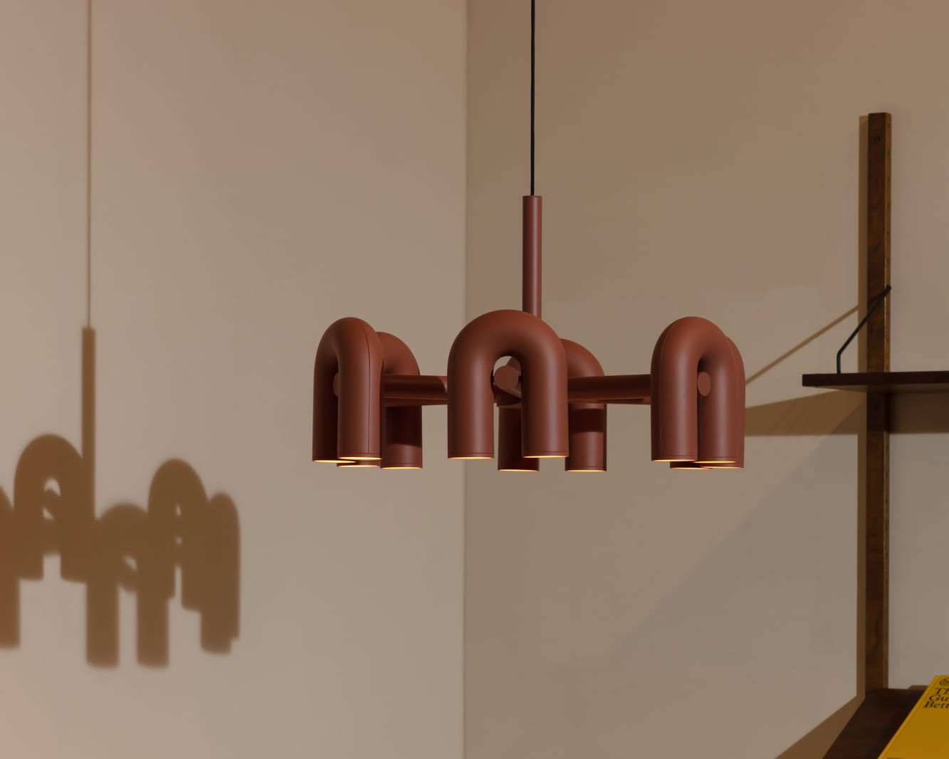 Modern U-Shape Ceiling Lamp | Playful LED Chandelier for Living Room