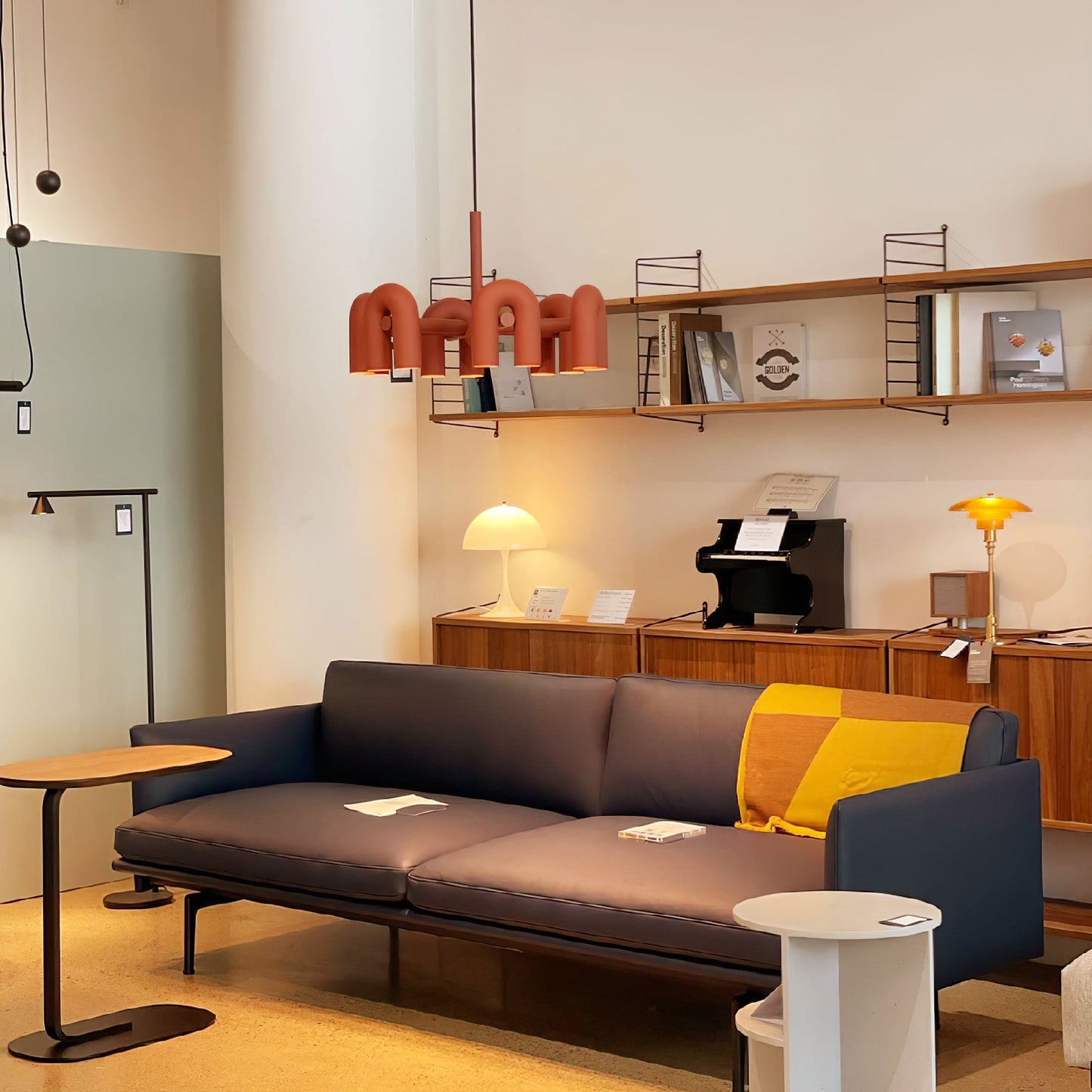Modern U-Shape Ceiling Lamp | Playful LED Chandelier for Living Room