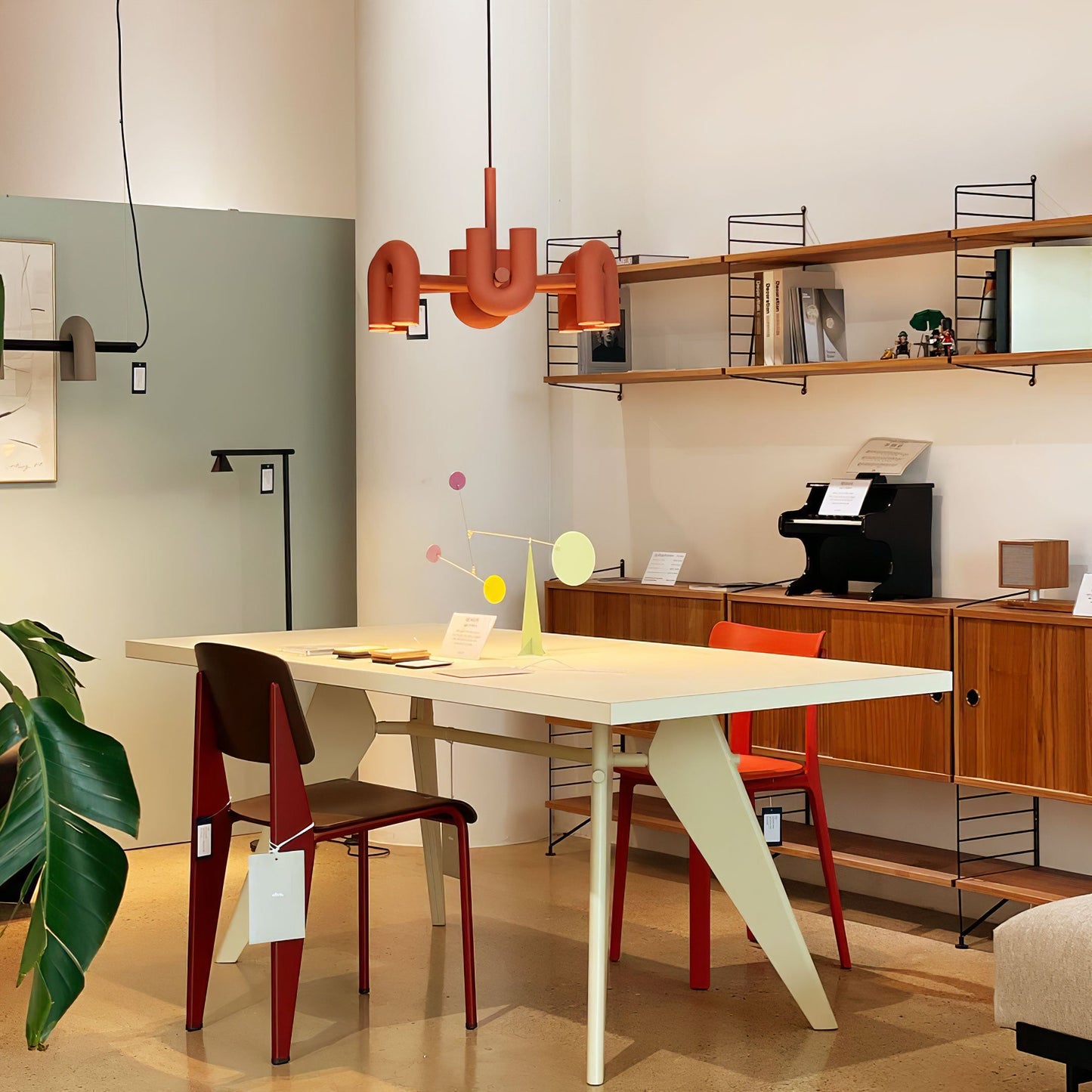 Modern U-Shape Ceiling Lamp | Playful LED Chandelier for Living Room