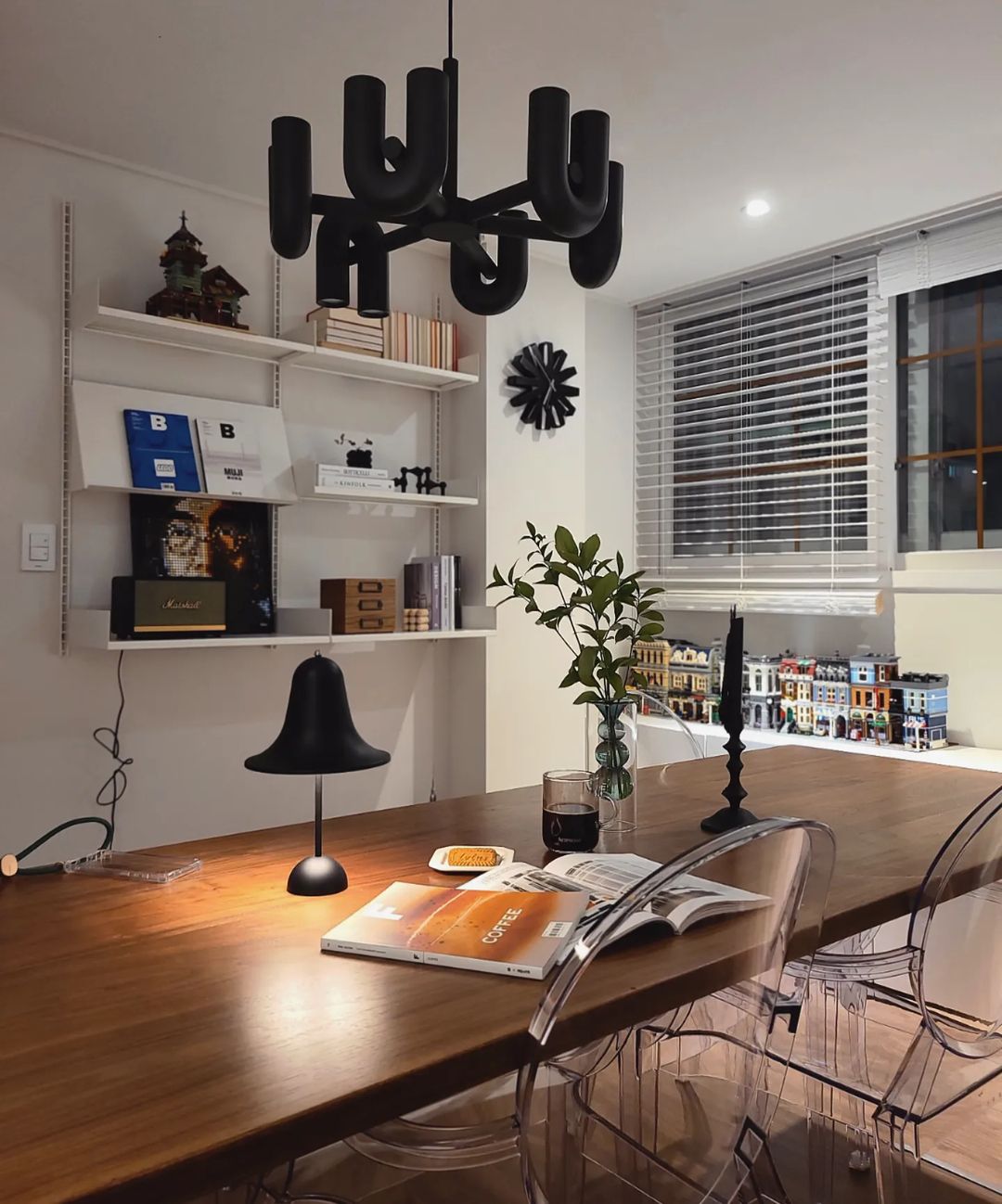 Modern U-Shape Ceiling Lamp | Playful LED Chandelier for Living Room