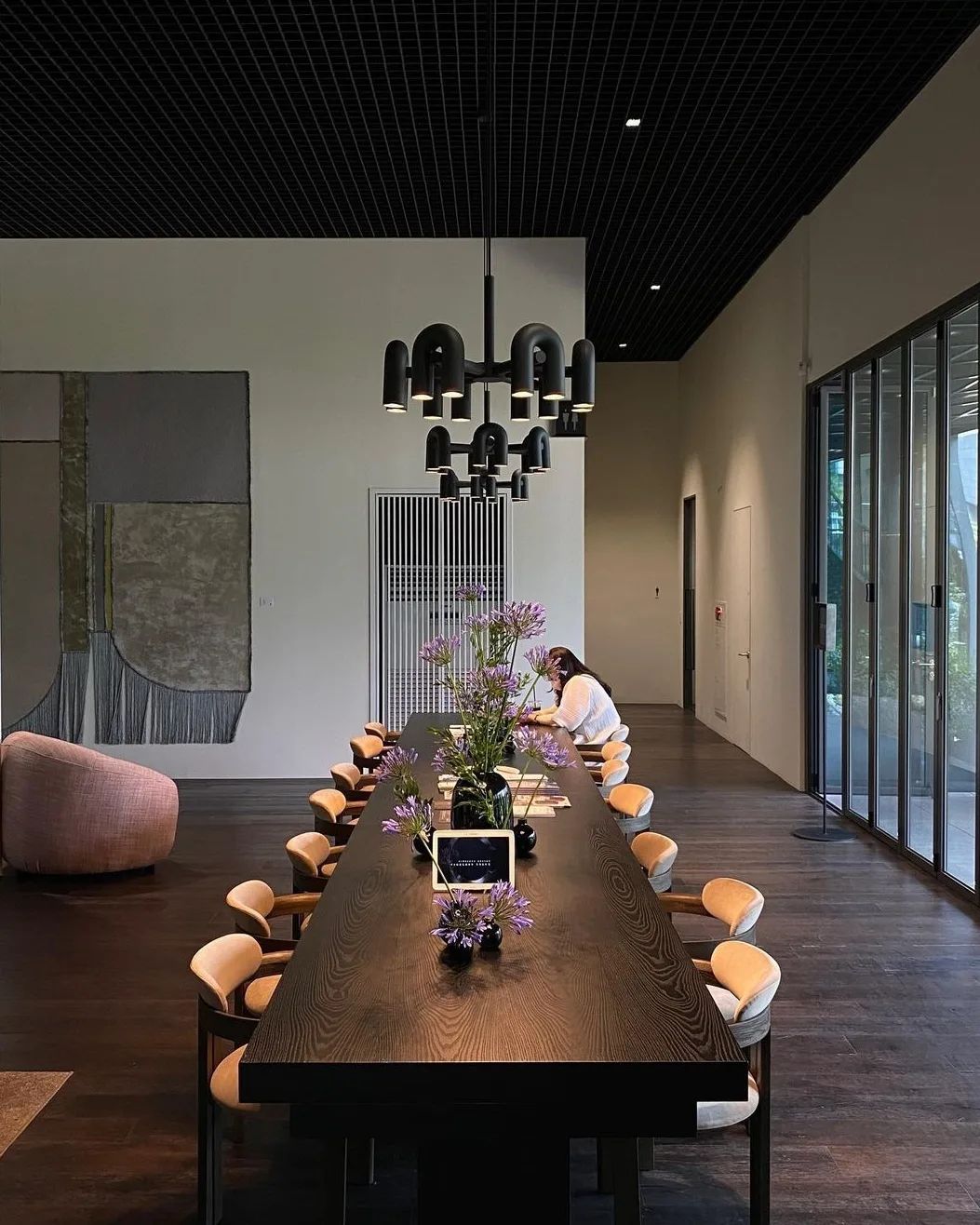 Modern U-Shape Ceiling Lamp | Playful LED Chandelier for Living Room