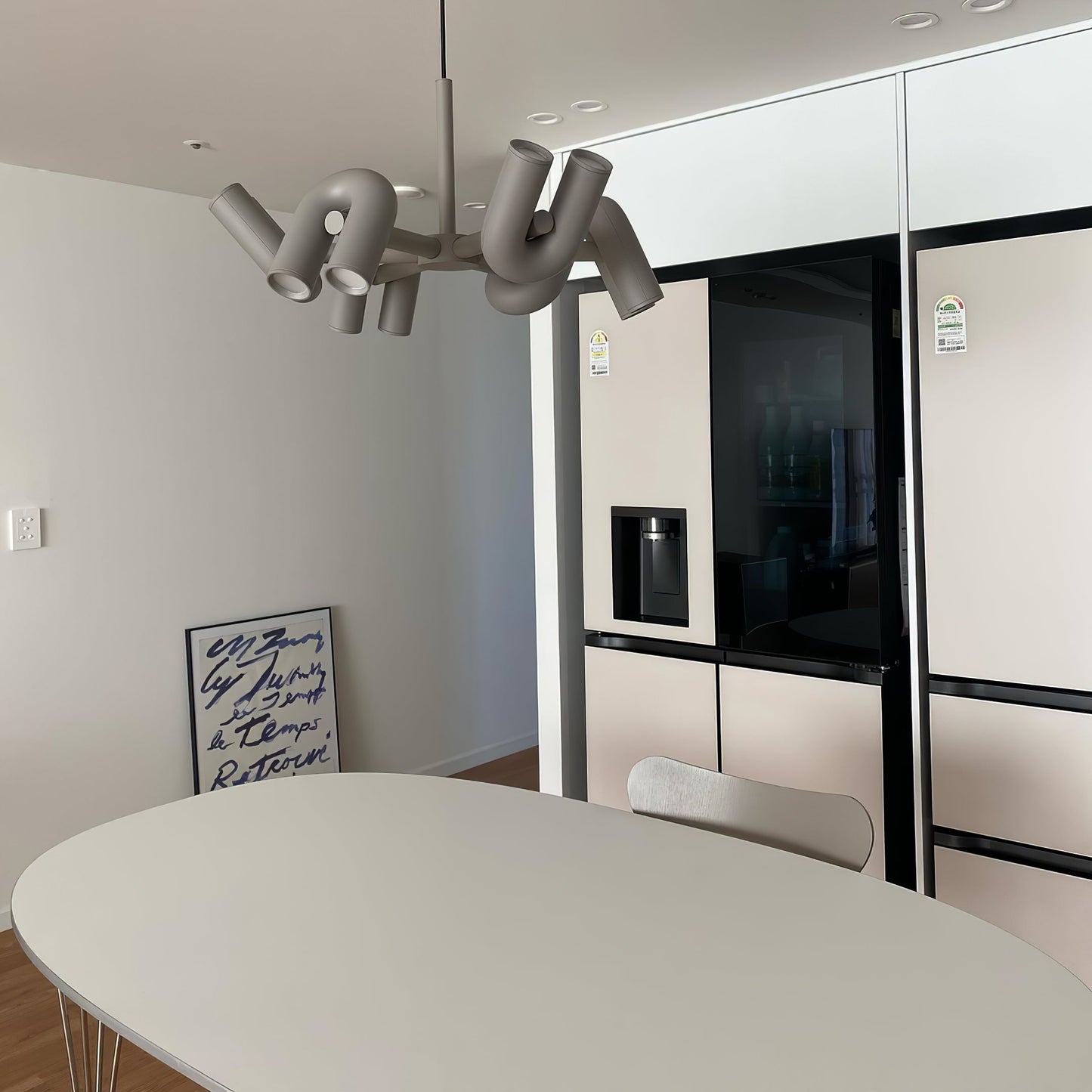 Modern U-Shape Ceiling Lamp | Playful LED Chandelier for Living Room