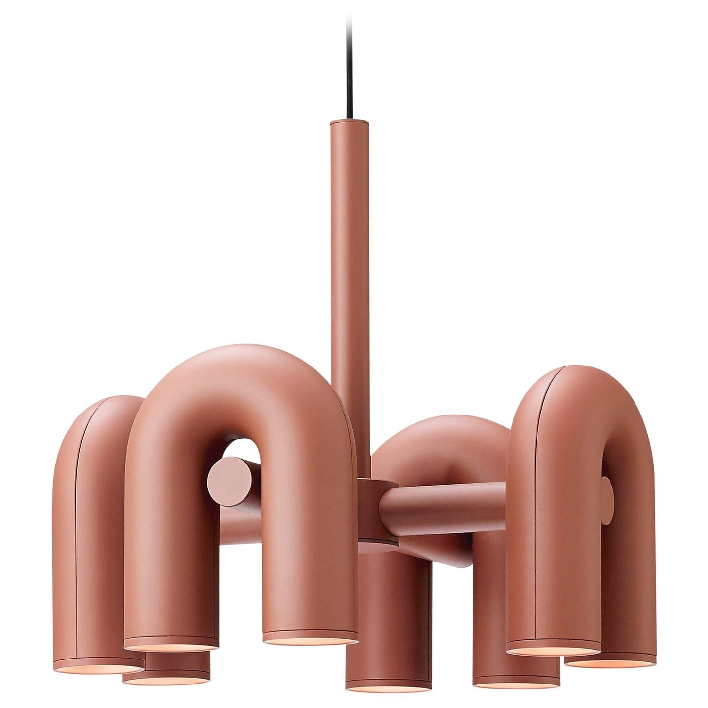 Modern U-Shape Ceiling Lamp | Playful LED Chandelier for Living Room