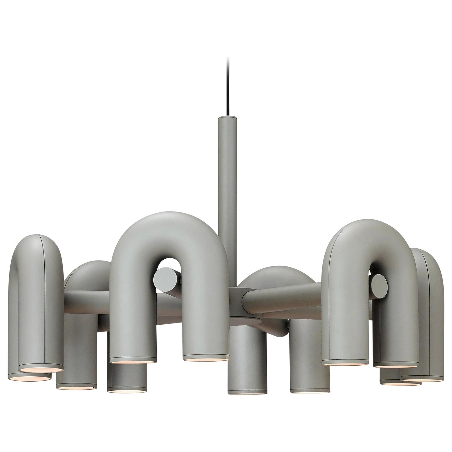 Modern U-Shape Ceiling Lamp | Playful LED Chandelier for Living Room