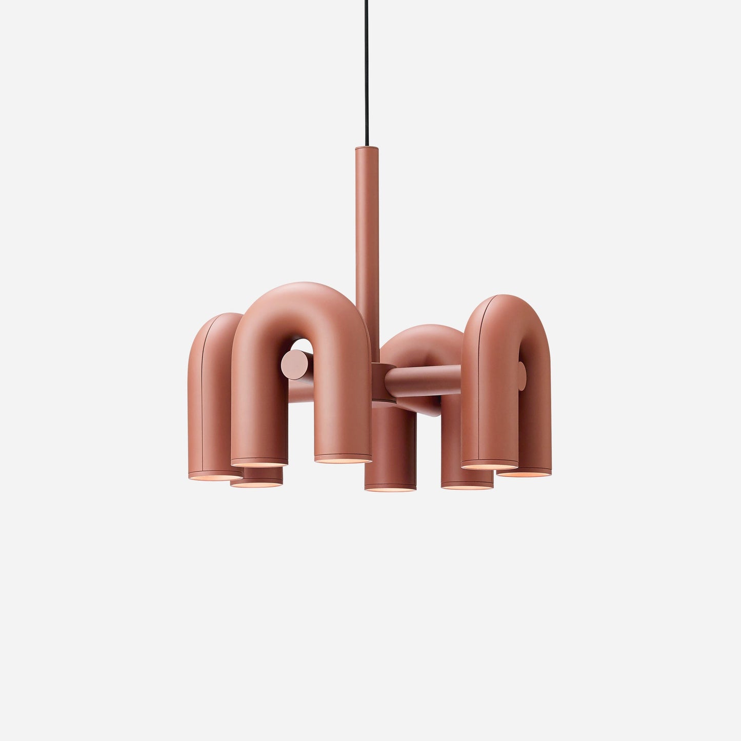 Modern U-Shape Ceiling Lamp | Playful LED Chandelier for Living Room