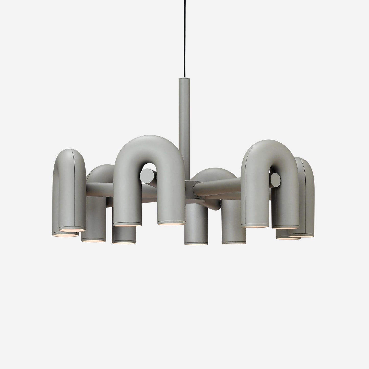 Modern U-Shape Ceiling Lamp | Playful LED Chandelier for Living Room