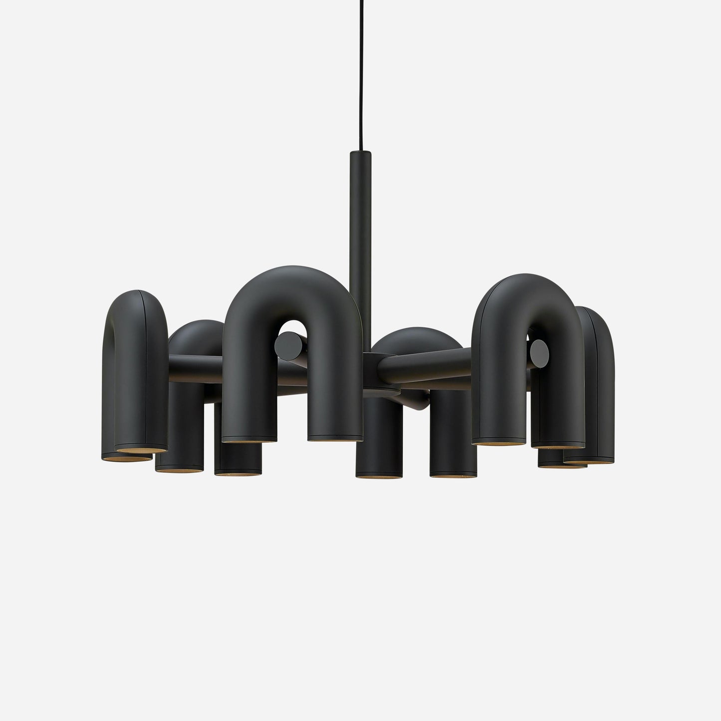 Modern U-Shape Ceiling Lamp | Playful LED Chandelier for Living Room