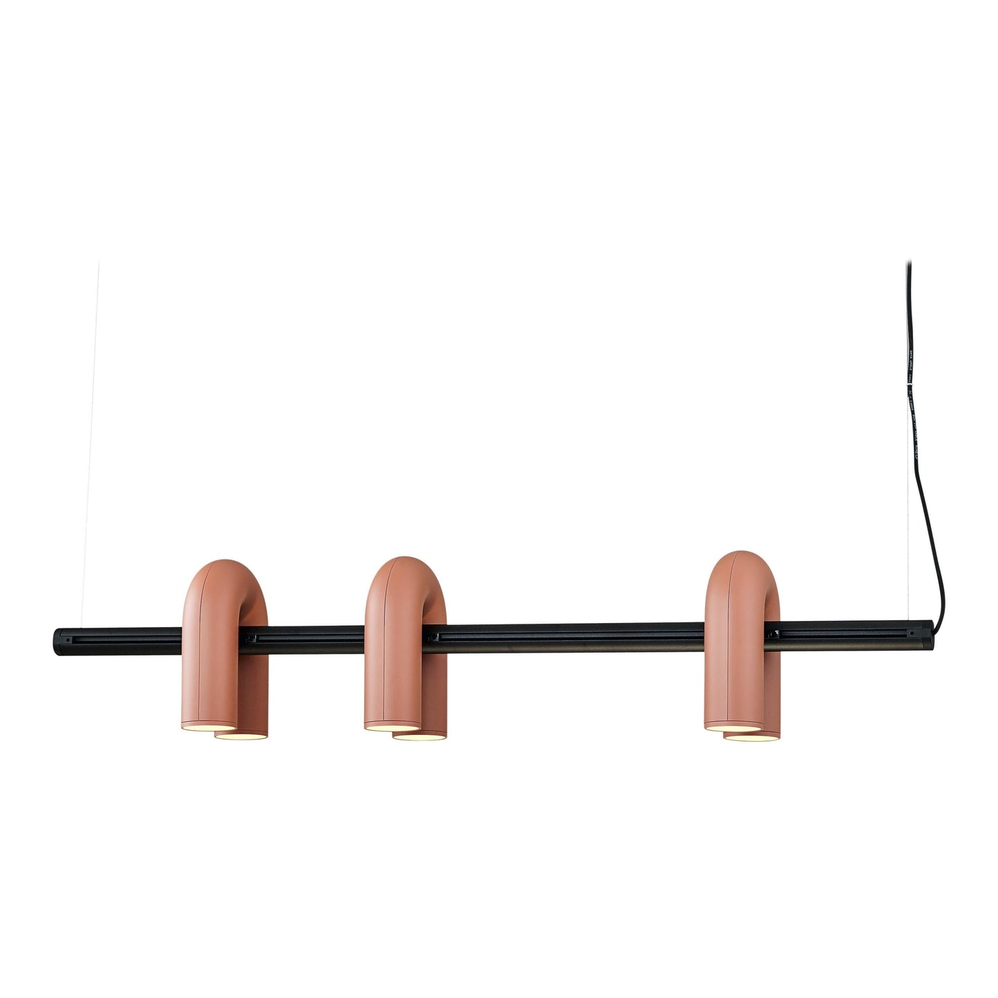 Modern U-Shape Ceiling Lamp | Playful LED Chandelier for Living Room
