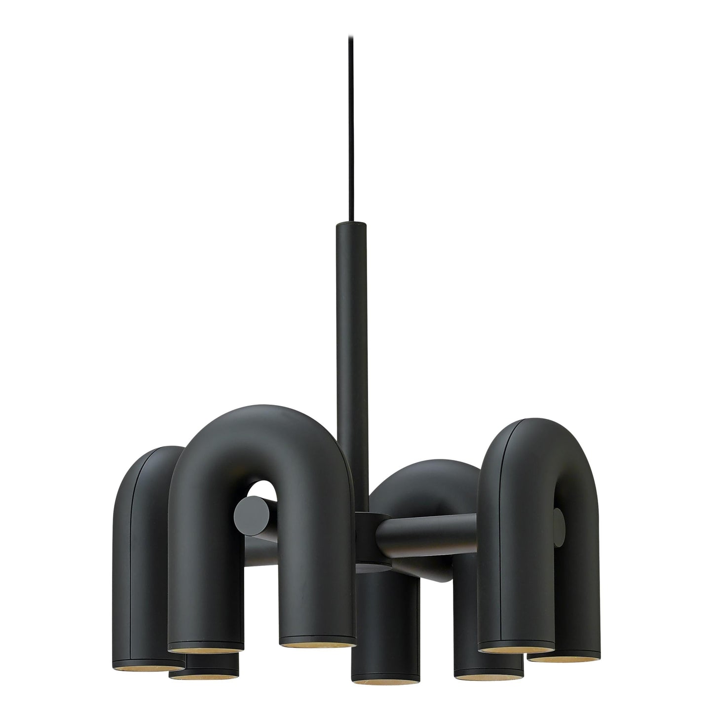 Modern U-Shape Ceiling Lamp | Playful LED Chandelier for Living Room