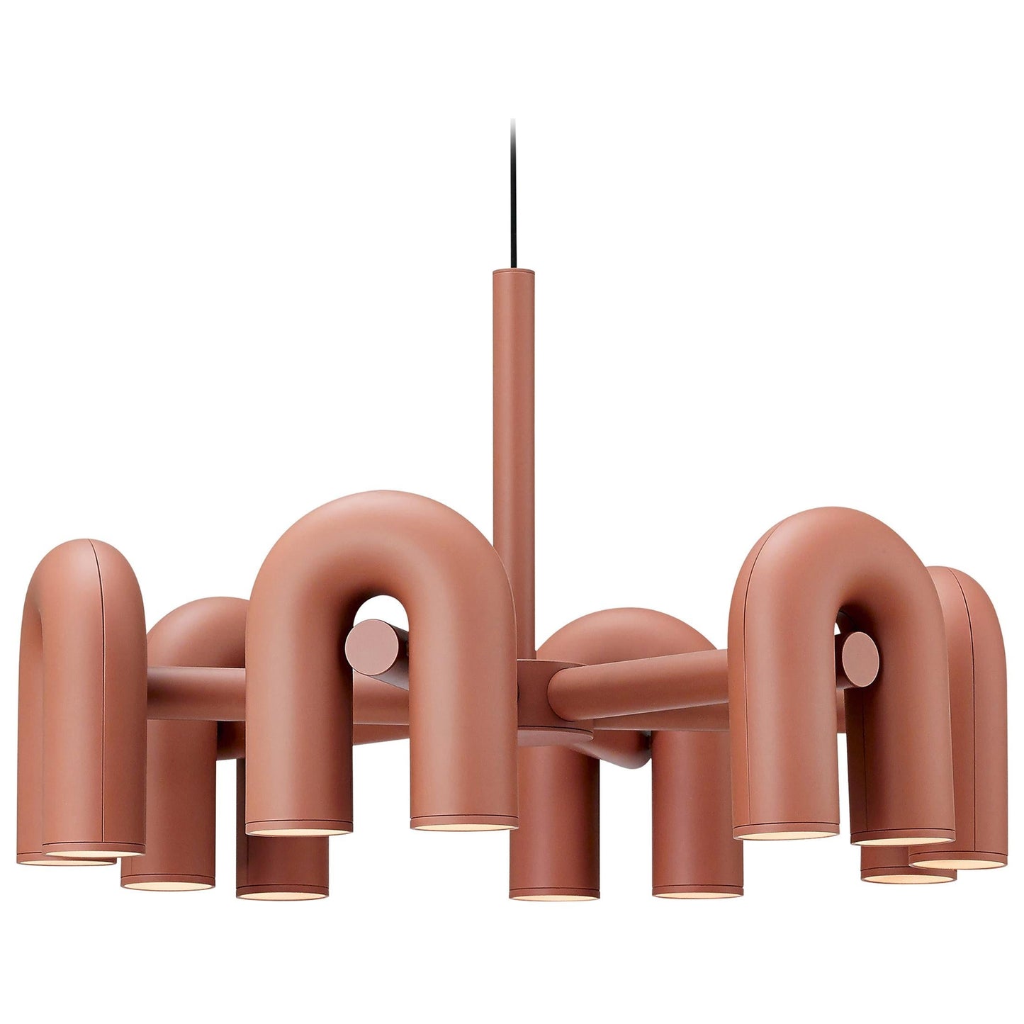 Modern U-Shape Ceiling Lamp | Playful LED Chandelier for Living Room