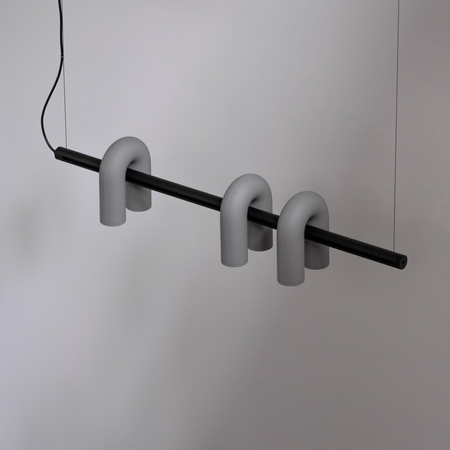 Modern U-Shape Ceiling Lamp | Playful LED Chandelier for Living Room
