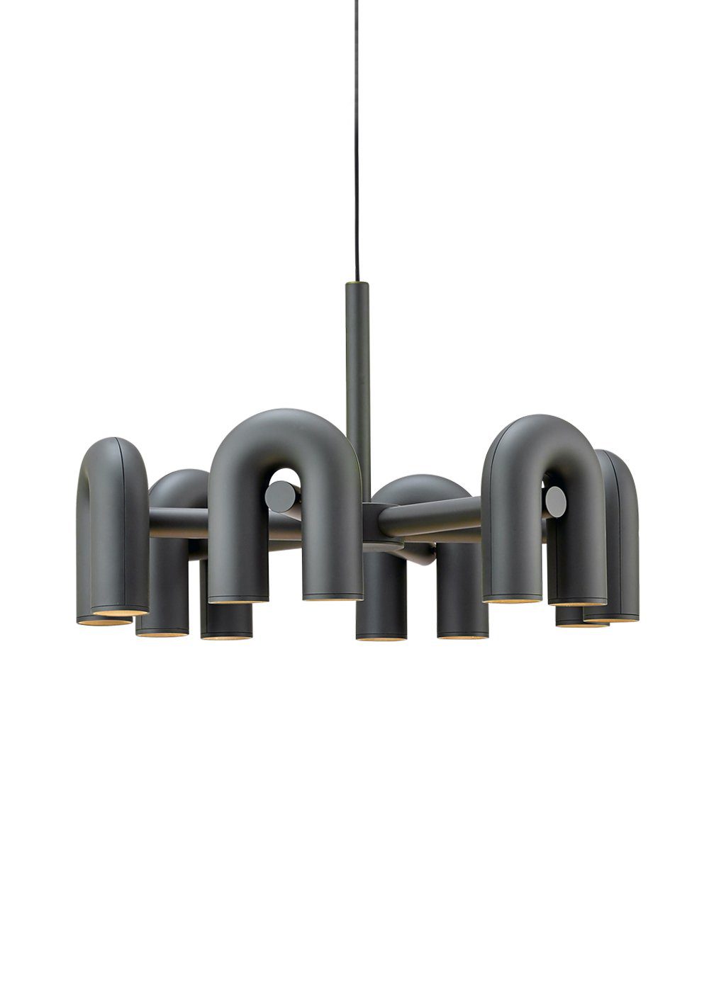 Modern U-Shape Ceiling Lamp | Playful LED Chandelier for Living Room