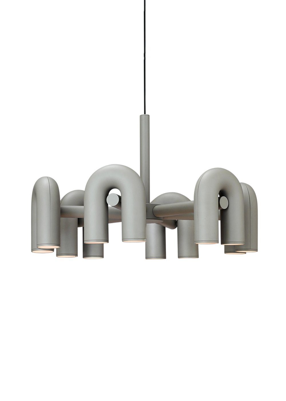 Modern U-Shape Ceiling Lamp | Playful LED Chandelier for Living Room