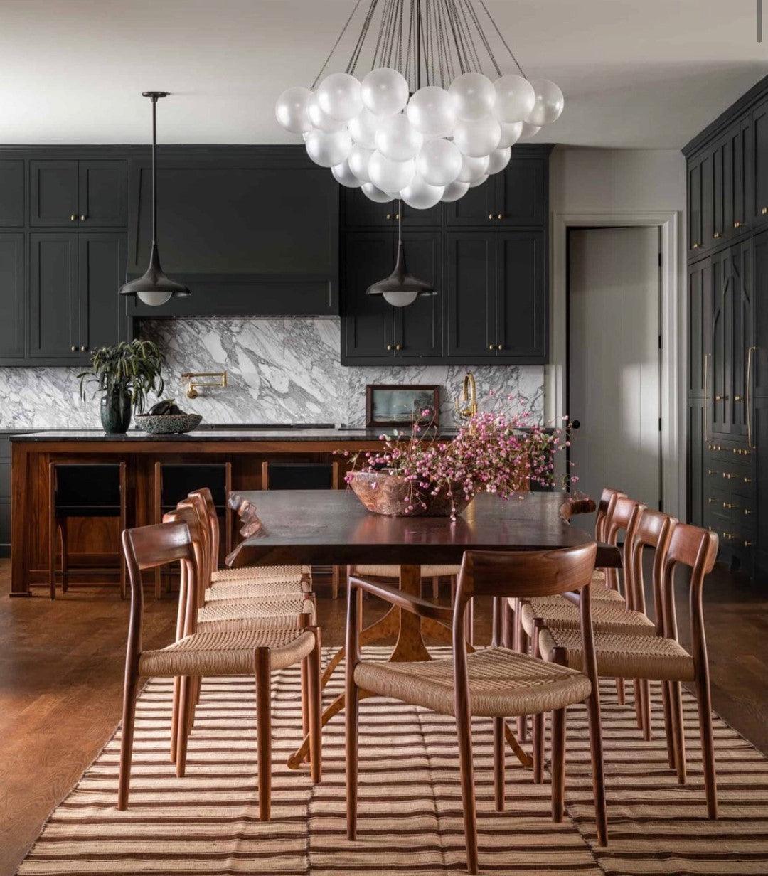 Modern Frosted Glass Ball Chandelier | Luxury Ceiling Lamp for Living Room & Bedroom