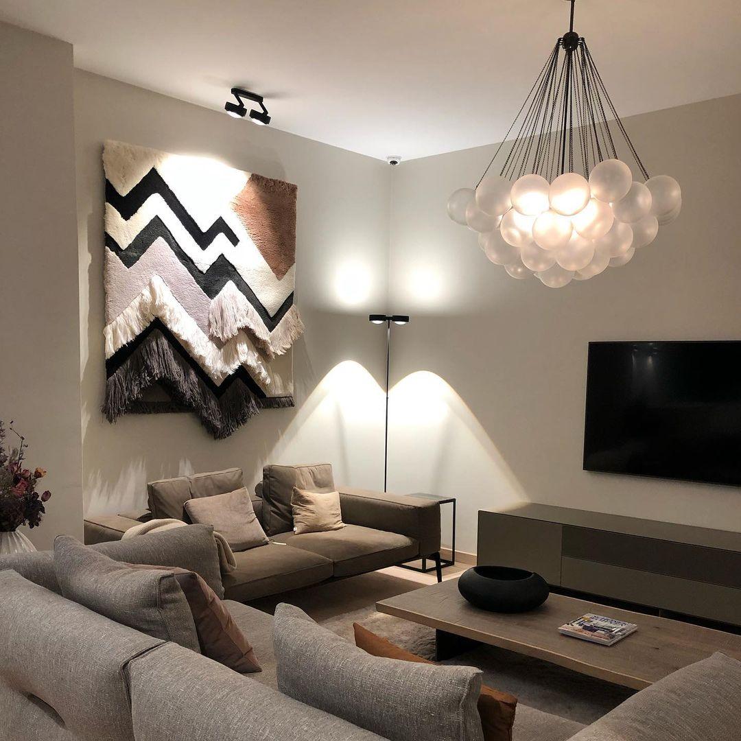 Modern Frosted Glass Ball Chandelier | Luxury Ceiling Lamp for Living Room & Bedroom