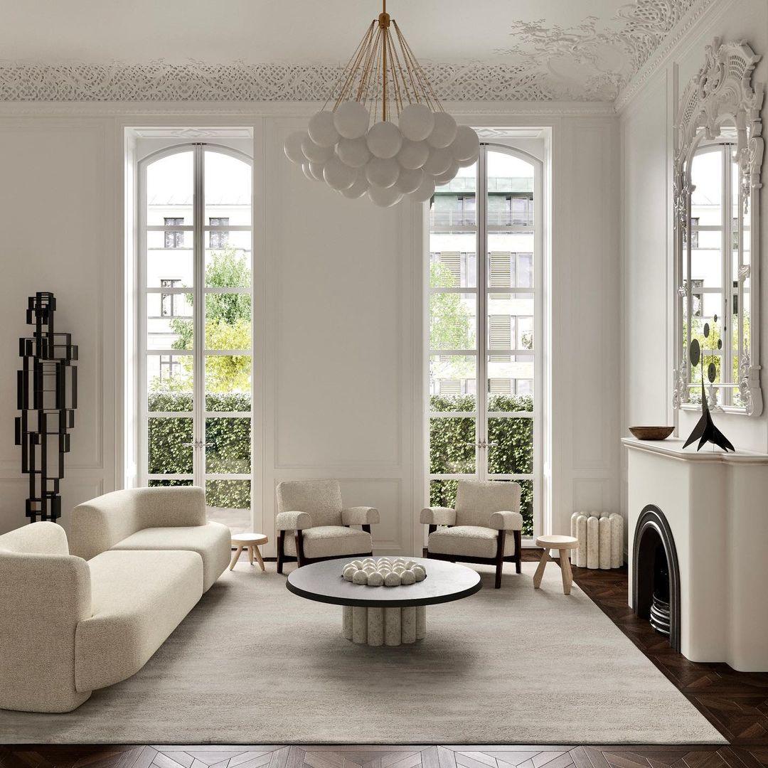 Modern Frosted Glass Ball Chandelier | Luxury Ceiling Lamp for Living Room & Bedroom