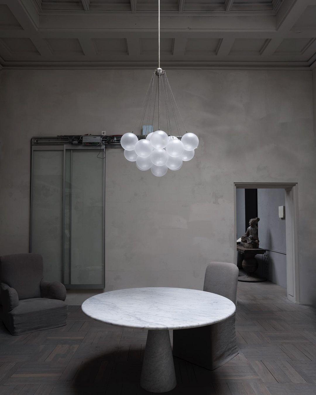 Modern Frosted Glass Ball Chandelier | Luxury Ceiling Lamp for Living Room & Bedroom