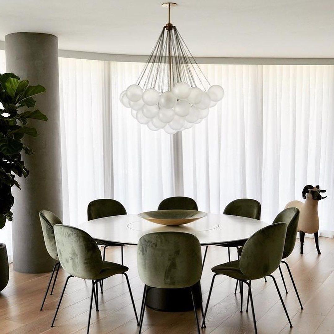 Modern Frosted Glass Ball Chandelier | Luxury Ceiling Lamp for Living Room & Bedroom