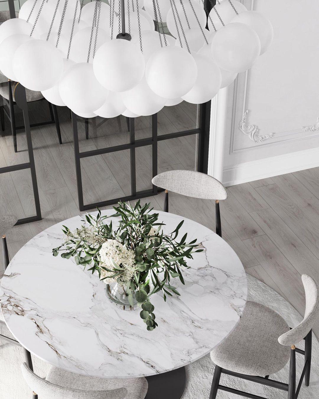 Modern Frosted Glass Ball Chandelier | Luxury Ceiling Lamp for Living Room & Bedroom