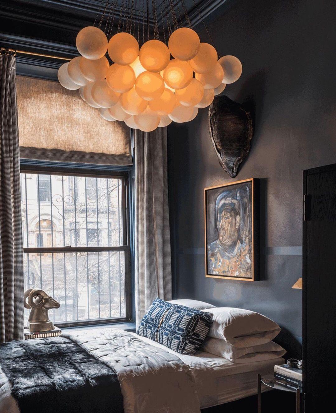 Modern Frosted Glass Ball Chandelier | Luxury Ceiling Lamp for Living Room & Bedroom