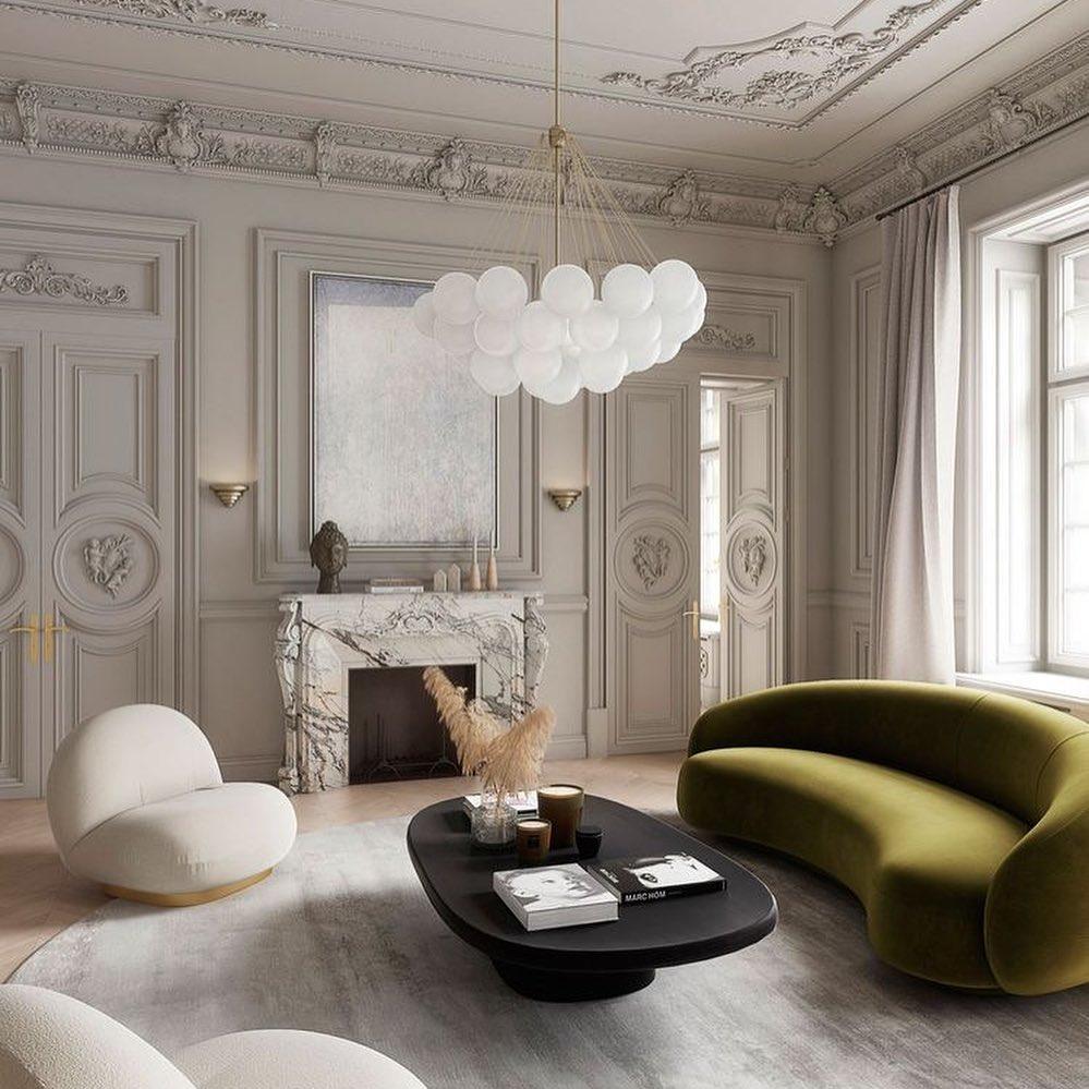 Modern Frosted Glass Ball Chandelier | Luxury Ceiling Lamp for Living Room & Bedroom