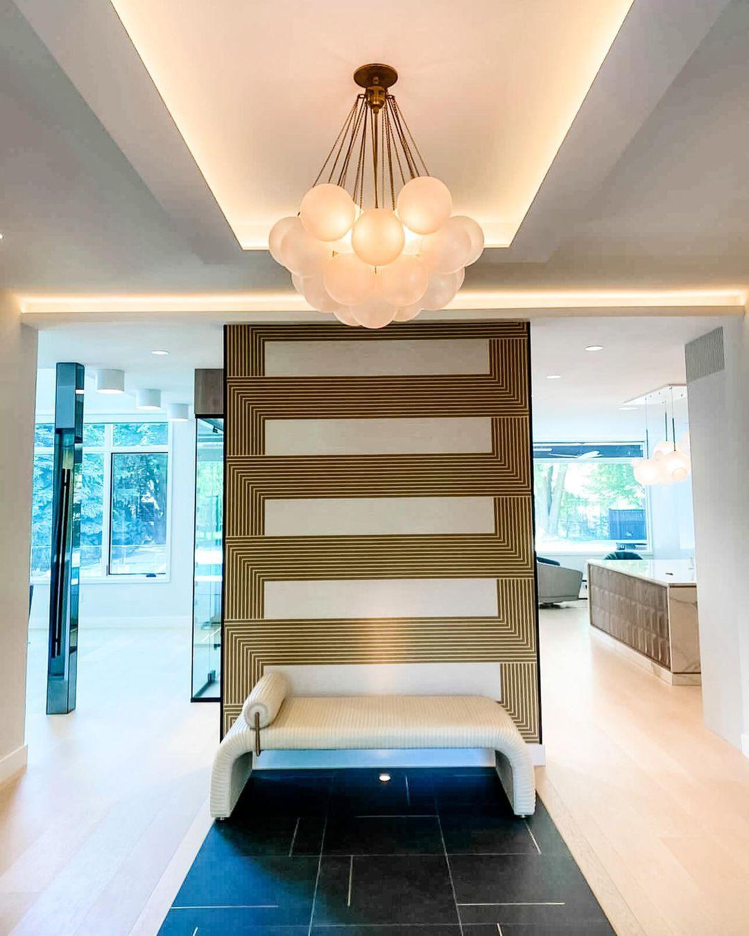Modern Frosted Glass Ball Chandelier | Luxury Ceiling Lamp for Living Room & Bedroom