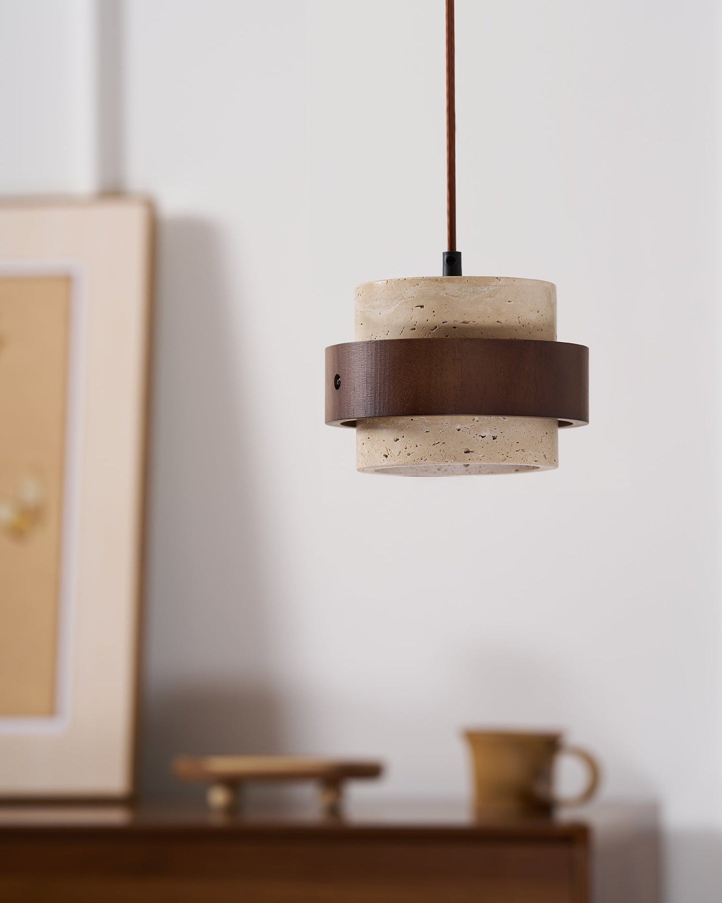 Pendant Ceiling Light in Modern Cylindrical Design | Hanging Lamp for Dining Room