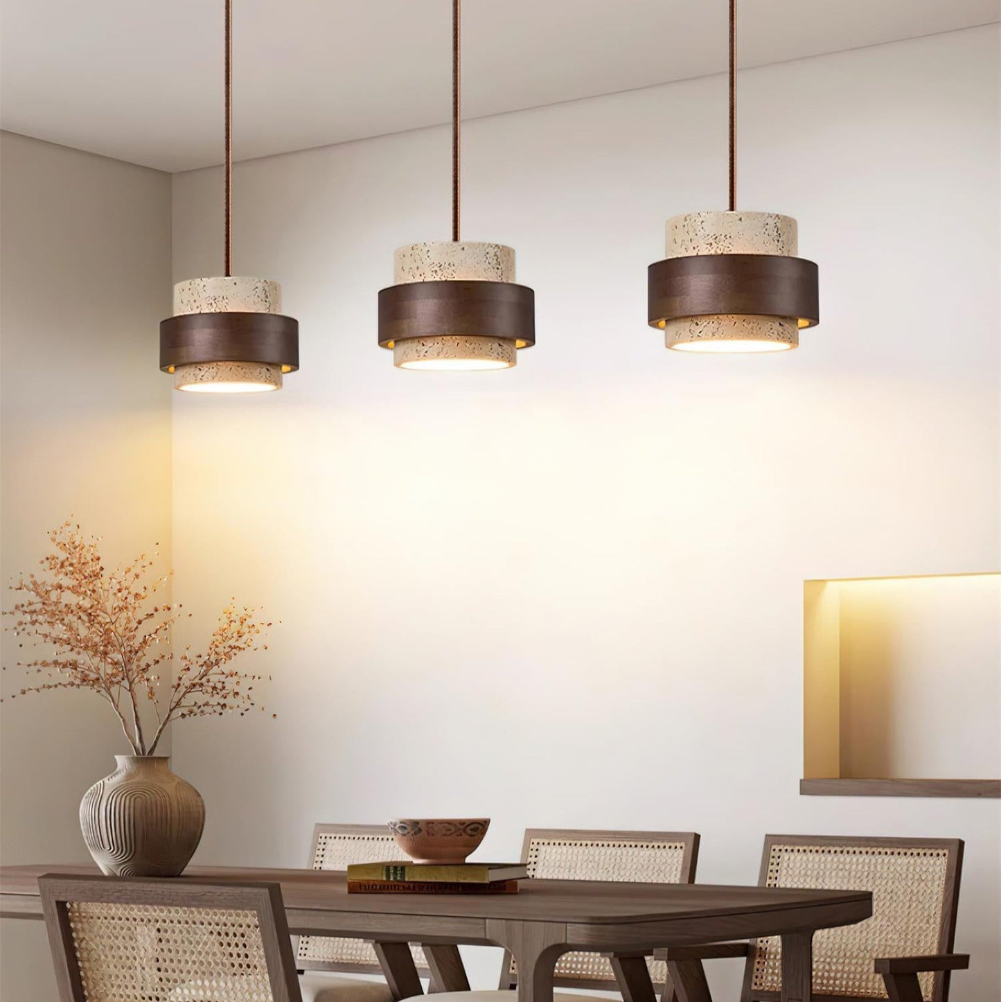 Pendant Ceiling Light in Modern Cylindrical Design | Hanging Lamp for Dining Room