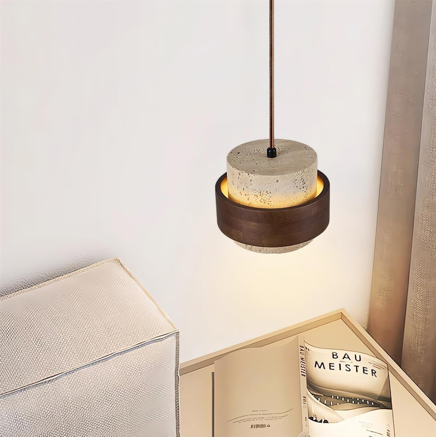 Pendant Ceiling Light in Modern Cylindrical Design | Hanging Lamp for Dining Room